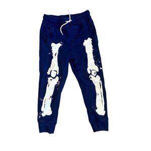 Crewcuts Navy Glow In The Dark Skeleton Bones Sweatpants Joggers 7